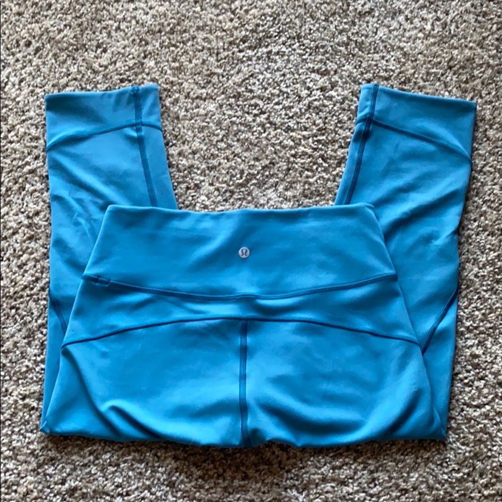 Lululemon In Movement 19” Pacific Teal Leggings